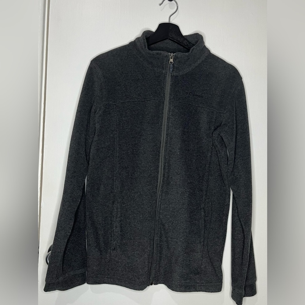 Columbia Heather Gray Fleece Jacket